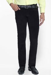 Live In Solid Black Chinos Men