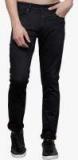 Locomotive Black Mid Rise Slim Fit Jeans Men