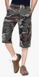 London Bee Green Printed Shorts men