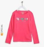 Losan Pink Casual Tops Girls