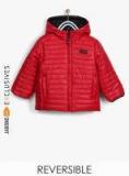 Losan Red Reversible Winter Jacket Boys