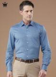 Louis Philippe Blue Milano Fit Solid Formal Shirt Men