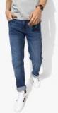 Louis Philippe Jeans Blue Slim Fit Low Rise Clean Look Stretchable Jeans Men