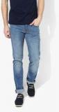 Louis Philippe Jeans Blue Washed Slim Fit Jeans Men