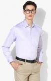 Louis Philippe Lavender Slim Fit Self Design Formal Shirt men