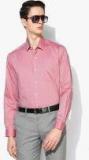 Louis Philippe Men Red Slim Fit Solid Formal Shirt