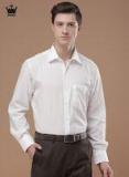 Louis Philippe Off White Regular Fit Solid Formal Shirt Men