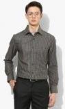 Louis Philippe Olive Regular Fit Checked Formal Shirt Men