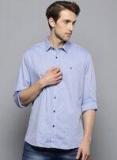 Louis Philippe Sport Men Blue Slim Fit Striped Casual Shirt