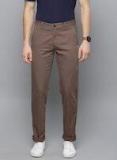 Louis Philippe Sport Men Brown Slim Fit Solid Chinos