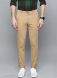 Louis Philippe Sport Men Khaki Slim Fit Solid Regular Trousers