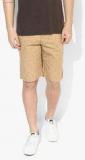 Louis Philippe Sports Khaki Printed Shorts men