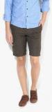 Louis Philippe Sports Olive Printed Shorts men