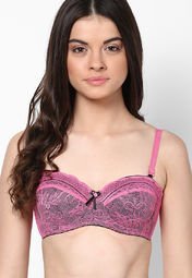 Lovable Pink Underwired Padded Bra Women