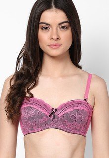 Lovable Pink Underwired Padded Bra women