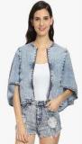 Love Genration Blue Washed Shrug Women