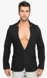 Lucfashion Black Solid Blazer Men