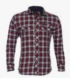 Lumber Boy Maroon Casual Shirt Boys