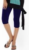 Lux Lyra Blue Solid Capri Women