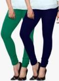 Lux Lyra Pack Of 2 Multicoloured Ed Solid Leggings Women