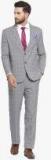 Luxurazi Grey Checked Suit Men