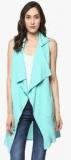 Mabish By Sonal Jain Aqua Blue Solid Shrug women