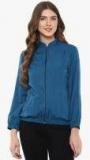 Mabish By Sonal Jain Blue Solid Casual Jacket Women