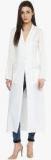 Mabish By Sonal Jain Off White Solid Long Jacket Women