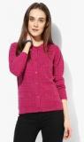 Madame Magenta Solid Sweater Women