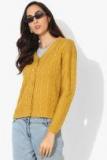 Madame Mustard Self Design Cardigan Women