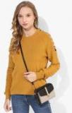 Madame Mustard Solid Sweater Women