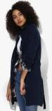 Madame Navy Blue Solid Sweater Women