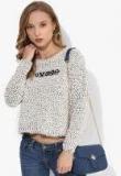 Madame Off White Printed Sweater Women