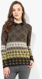 Madame Olive Printed Sweater Women