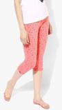 Madame Pink Printed Capri women