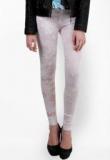 Magnetic Designs White Printed Legging Women