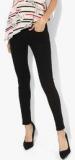 Mango Black Solid Mid Rise Regular Fit Jeans women