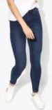 Mango Blue Washed Mid Rise Slim Fit Jeans Women