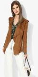 Mango Brown Solid Shrug Women