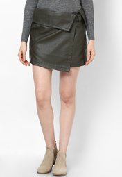 Mango Kaki Skirt Women