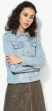 Mango Light Wash Denim Jacket Women