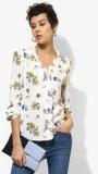 Mango White Printed Shirt Women