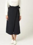 MANGO Women Navy Blue Regular Fit Solid Culottes