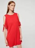 MANGO Women Red Solid A Line Dress