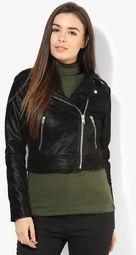 Mango Zipped Biker Jacket Women