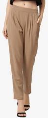 Marie Claire Khaki Solid Chinos women