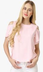 Marie Claire Pink Solid Blouse women