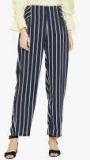 Marie Claire White Striped Regular Fit Chinos Women