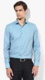 Mark Taylor Blue Solid Slim Fit Formal Shirt Men