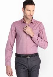 Mark Taylor Solid Mauve Formal Shirt Men